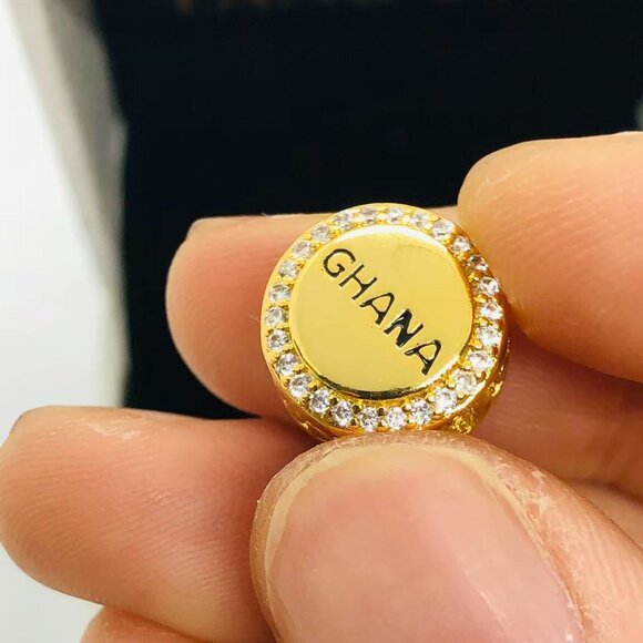 ✨🔥Pandora Ghana Country Flag Exclusive Round Sparkling Charm - Picture 2 of 4